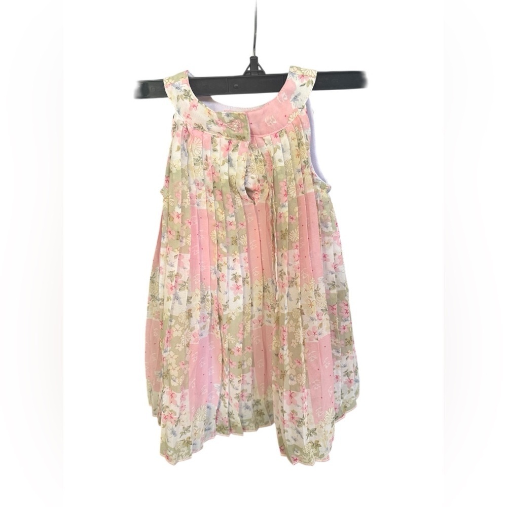 Blueberi Boulevard Pink and Green Floral Dress - Picture 2 of 4
